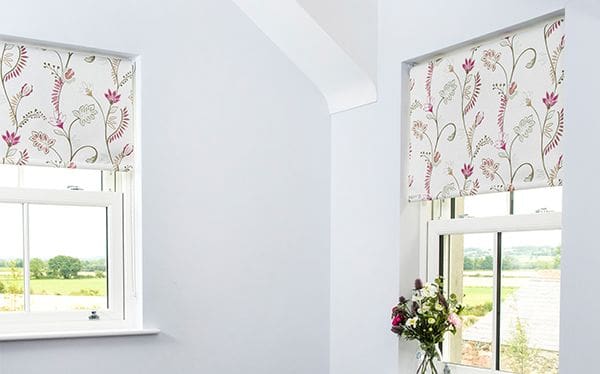 blackout blinds with floral design