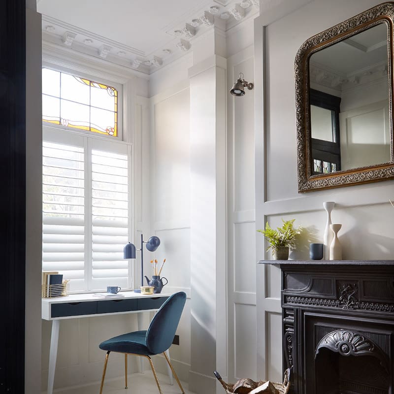 Home office window treatments