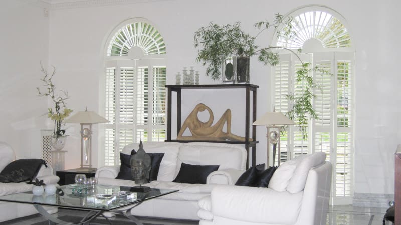 shaped shutters as doors
