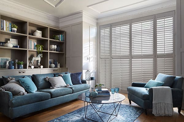 Living room shutters