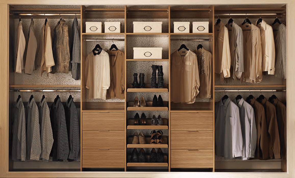 fitted wardrobes without doors