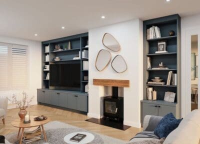 fitted furniture in alcoves