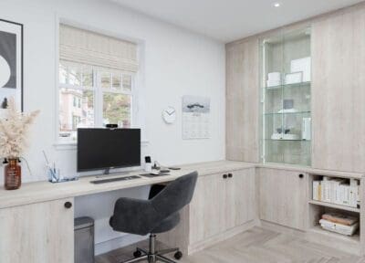 Home office fitted furniture