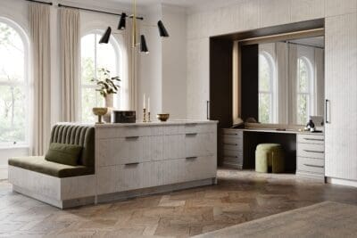 wardrobe dressing room with central island