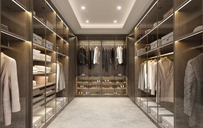 Luxury modern walkin wardrobe dressing room
