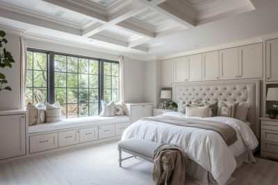 white fitted wardrobes