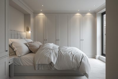 white fitted bedroom wardrobes