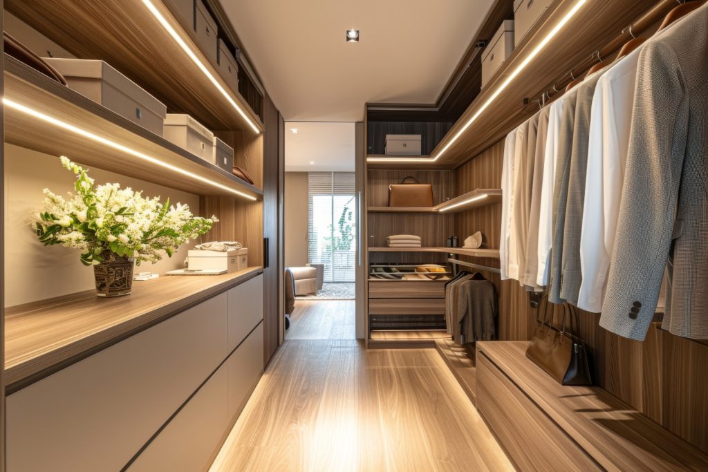 Wooden veneer wardrobes tailored to your space