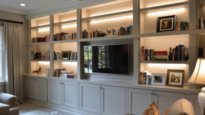 bespoke tv and media wall unit