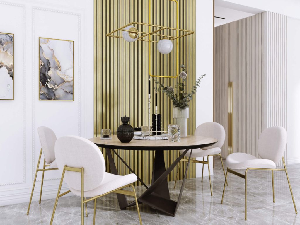 Dining room wall panels