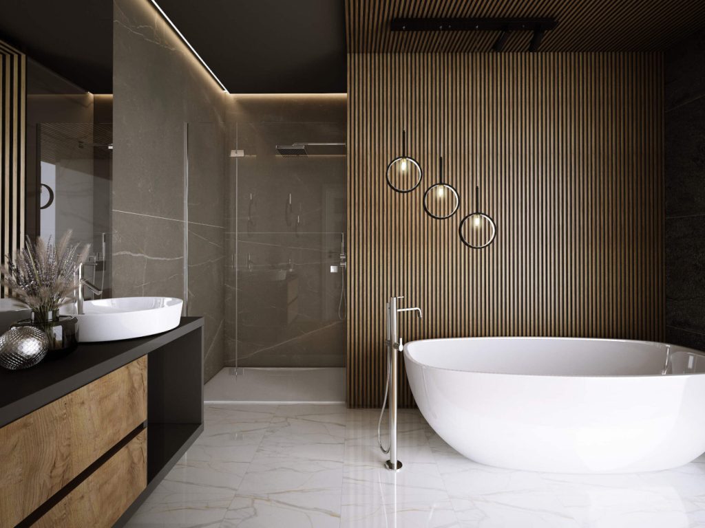 Bathroom wall panelling